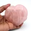 Corazón de cuarzo rosa - 0