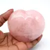 Corazón de cuarzo rosa - 0