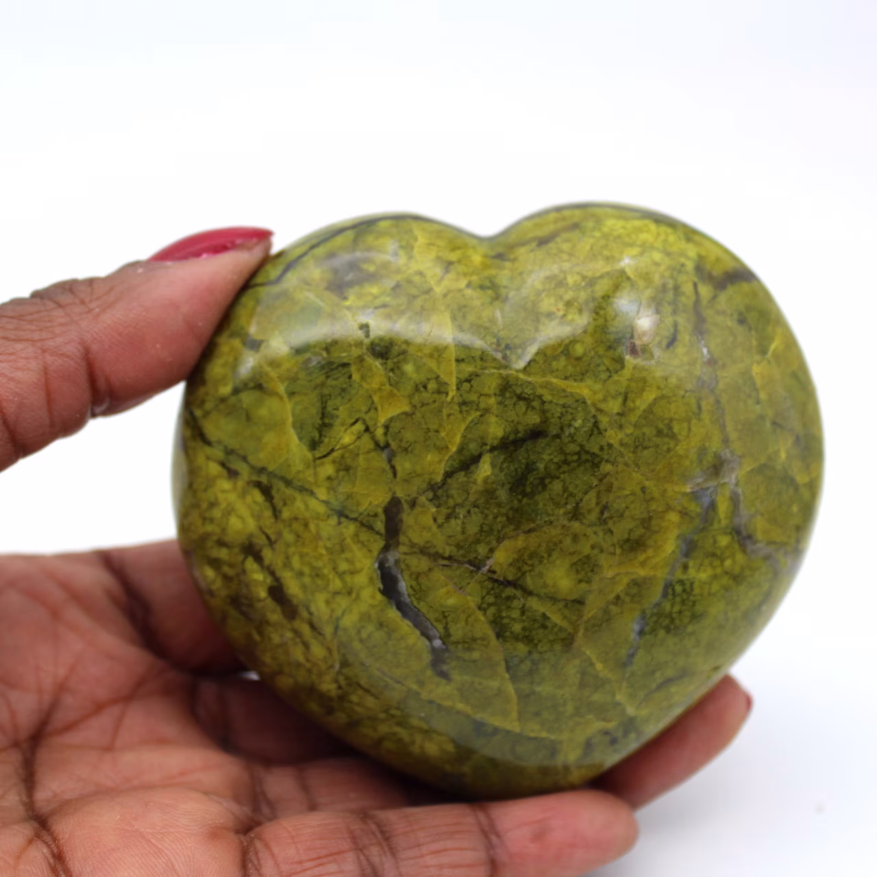 Corazón de ópalo verde