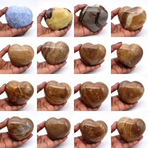 Corazón de calcita azul