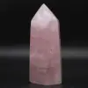 prisma de cuarzo rosa - 0