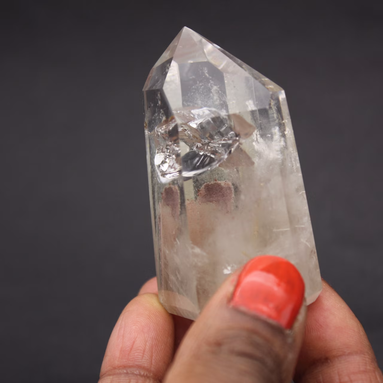 Cristal de roca con inclusión
