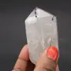 Cristal bitterminado con inclusión de cristales de turmalina - 0