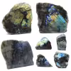 Labradorita con piedra ornamental lateral pulida de Madagascar - 0