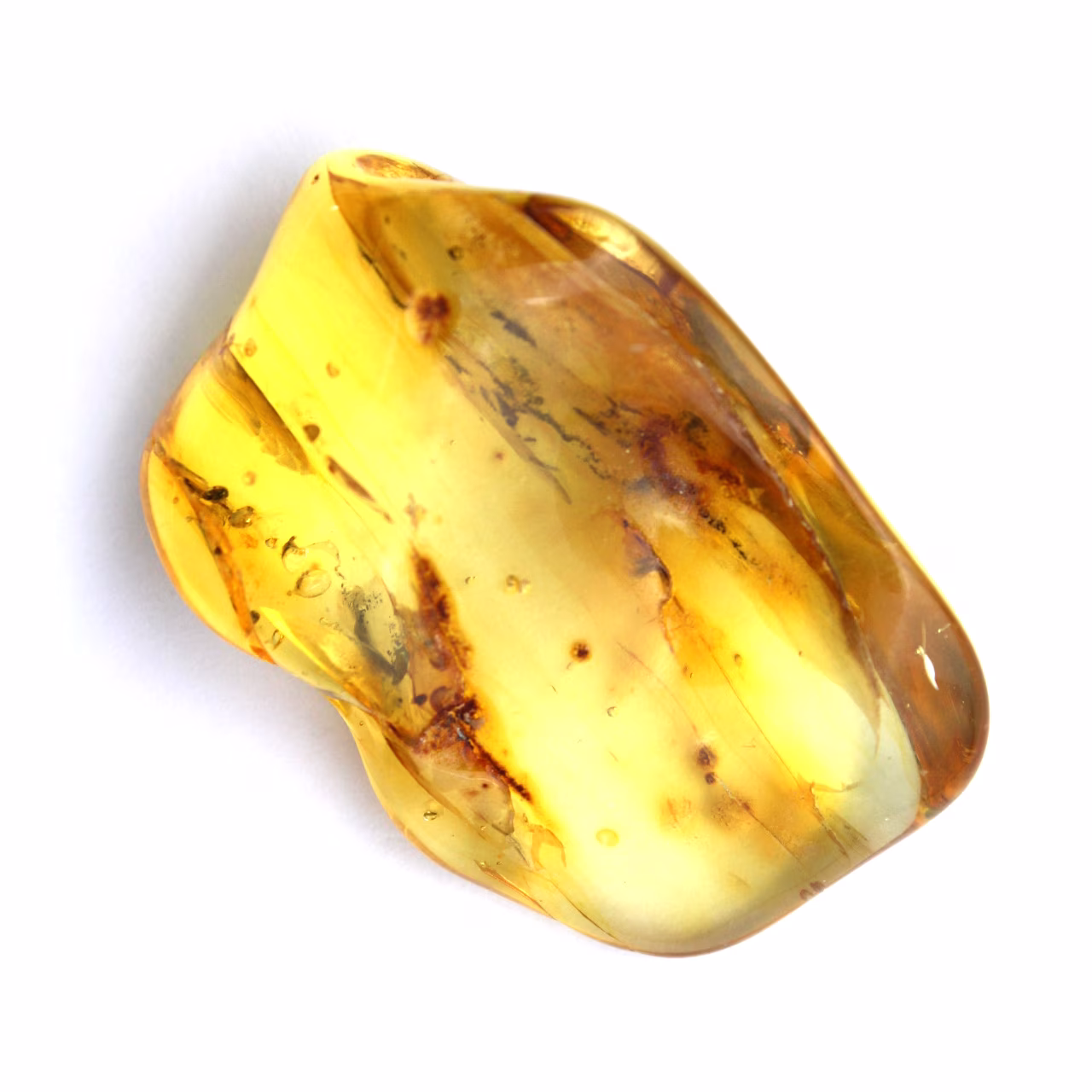 Ámbar amarillo pulido
