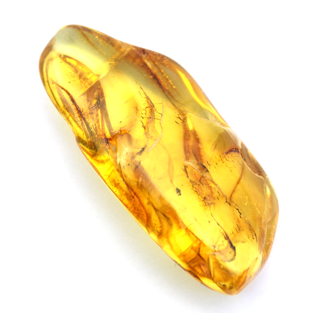 Guijarro de ámbar amarillo