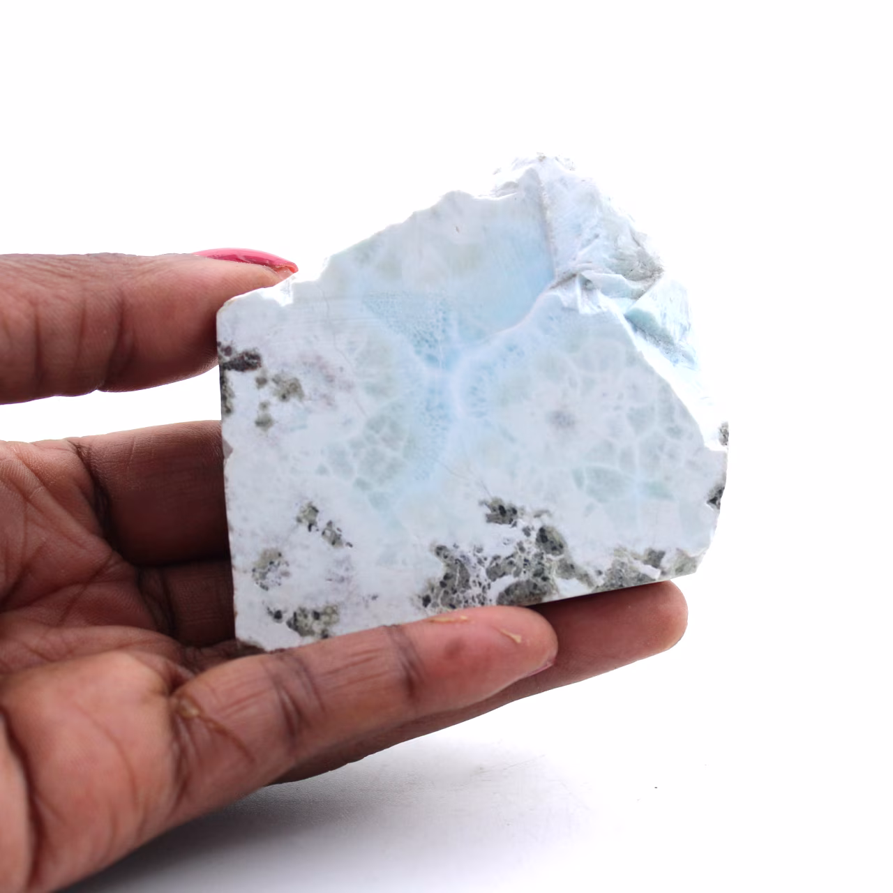 Placa de larimar semipulida