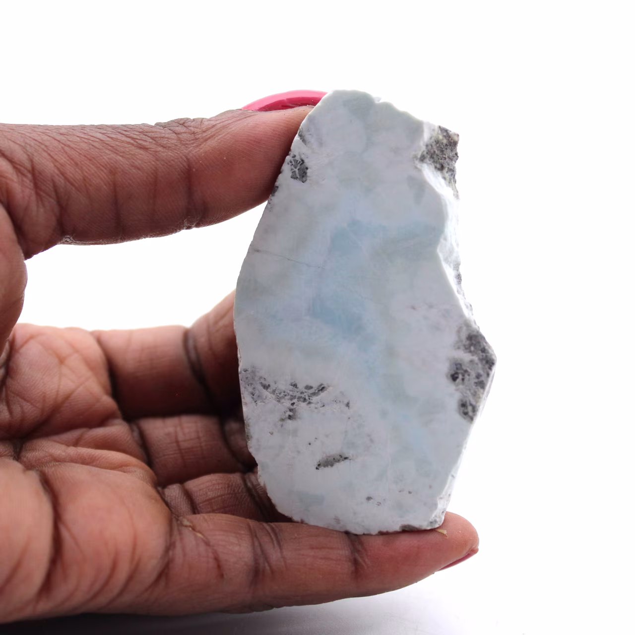 Placa de larimar semipulida