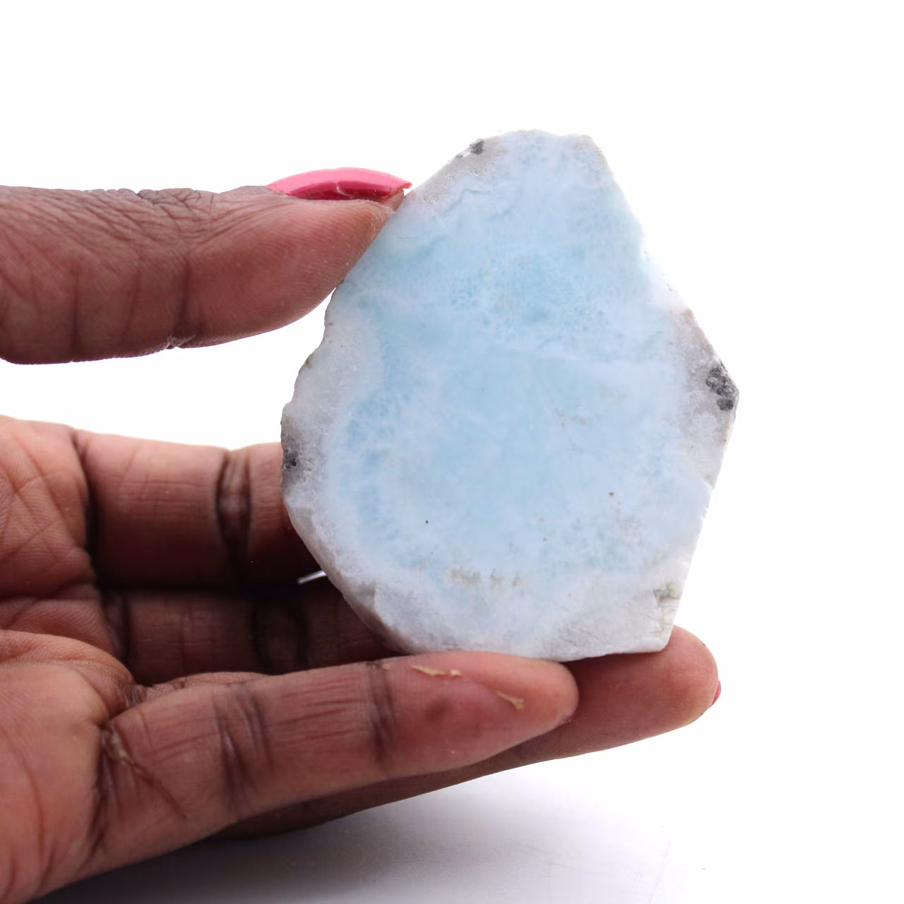 Placa de larimar semipulida