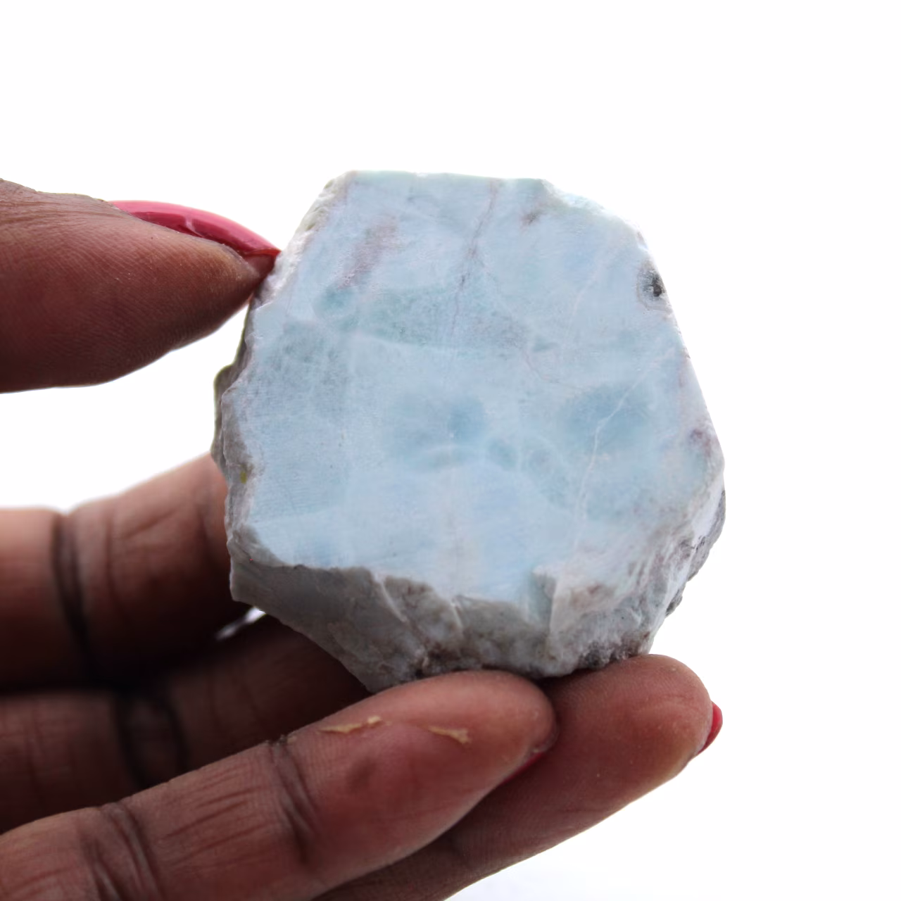 Placa de larimar semipulida