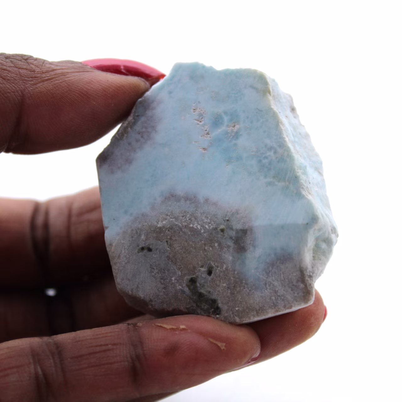 Placa de larimar semipulida