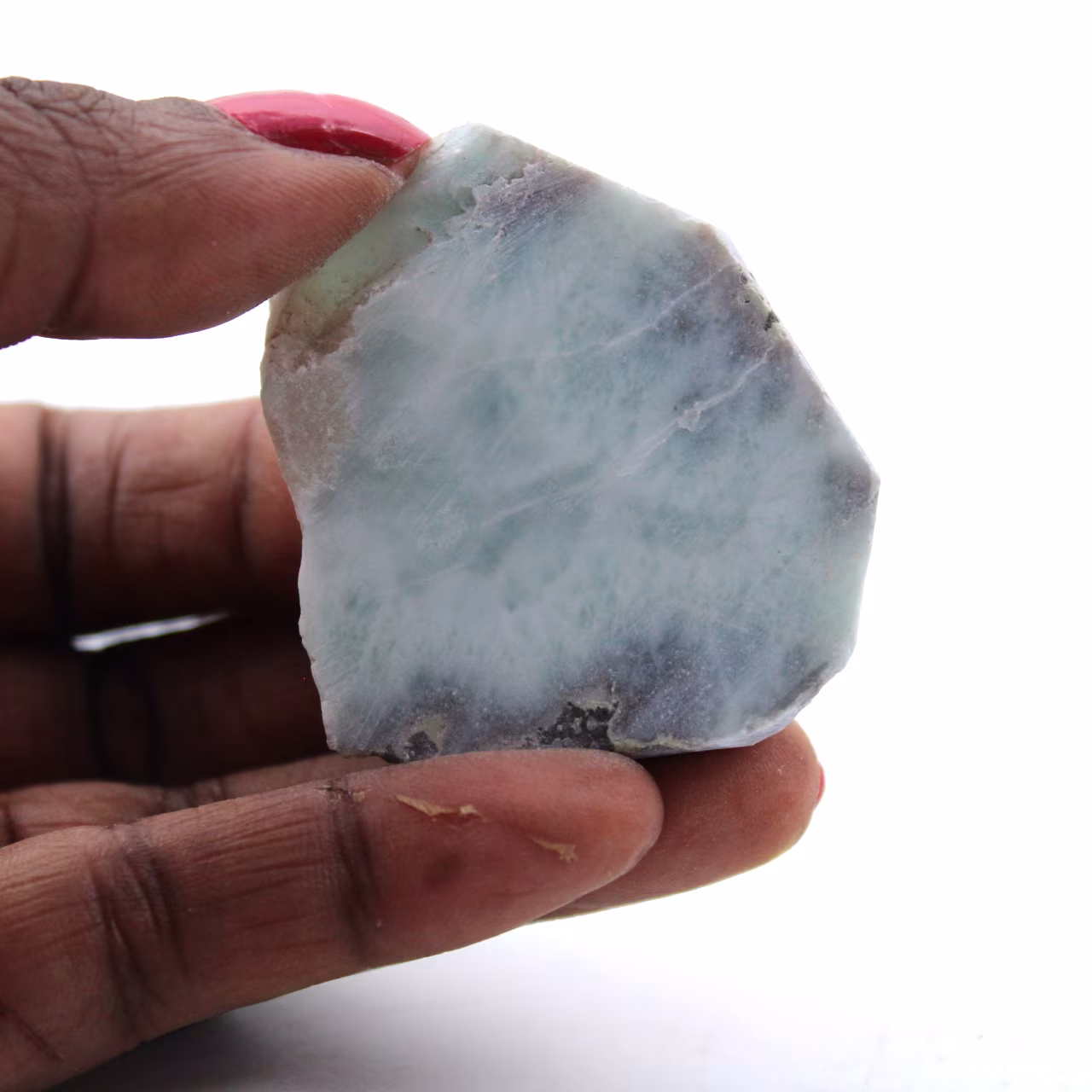 Placa de larimar semipulida