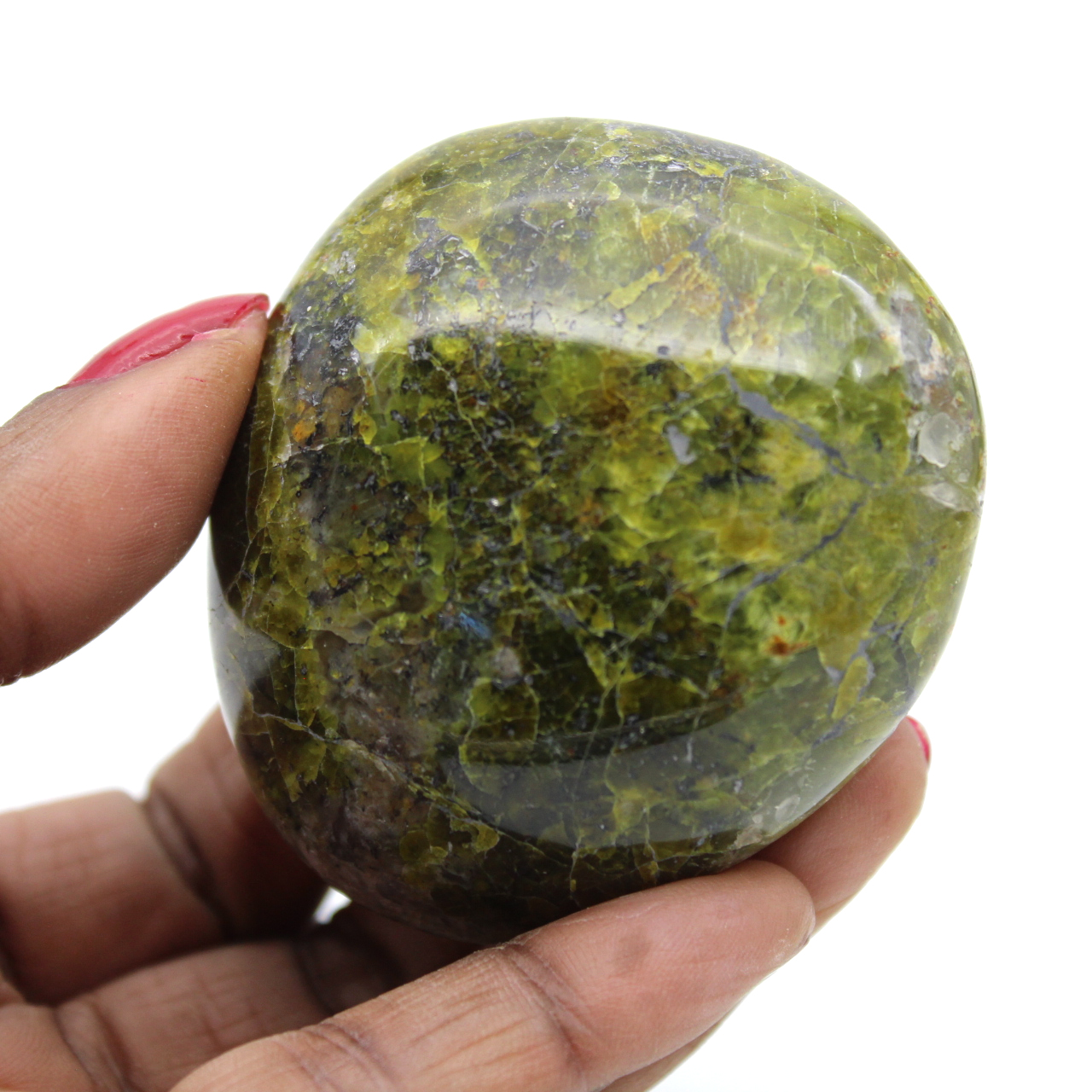 Galet d'ópalo verde de Madagascar