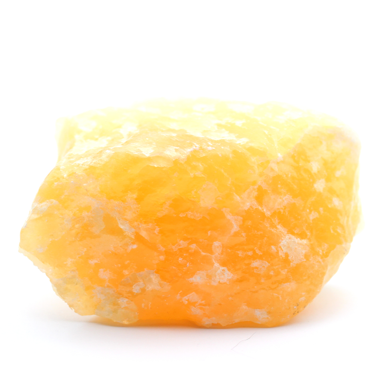 Roca de calcita naranja