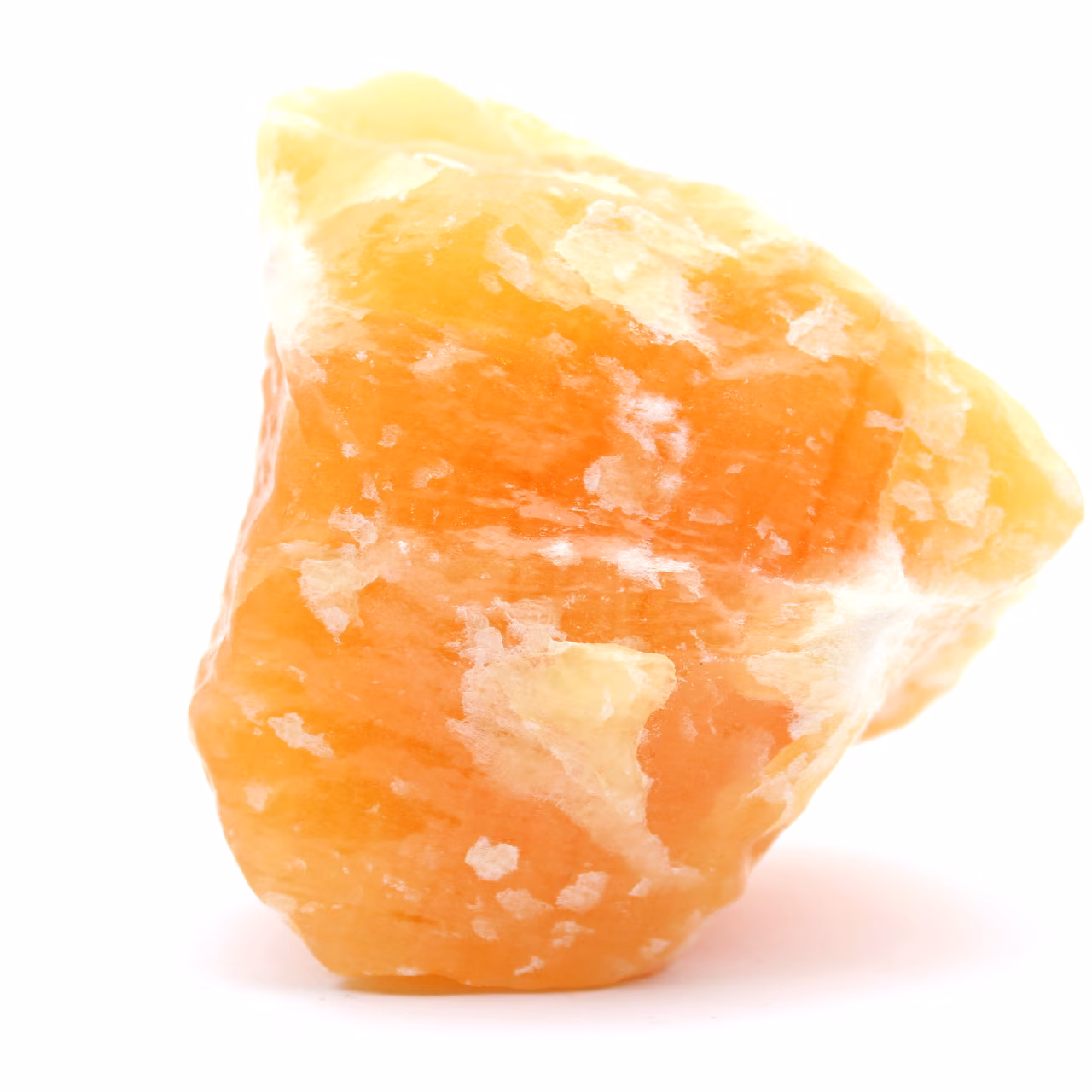 Piedra calcita naranja