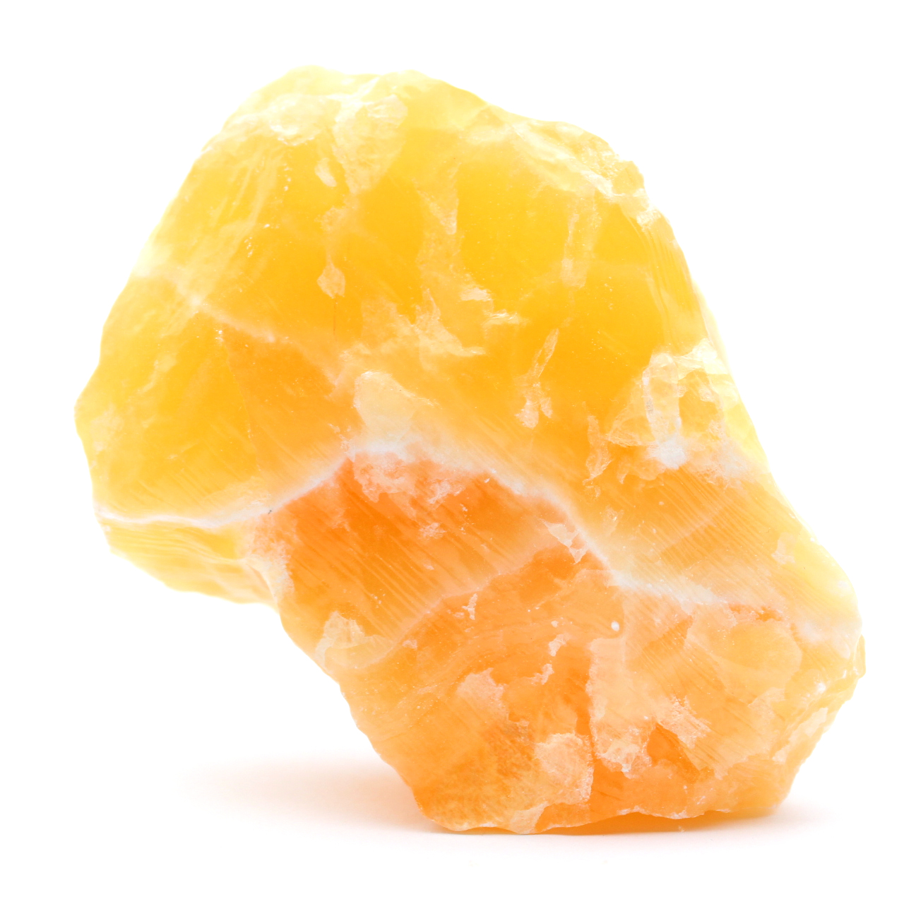 Calcita naranja cruda