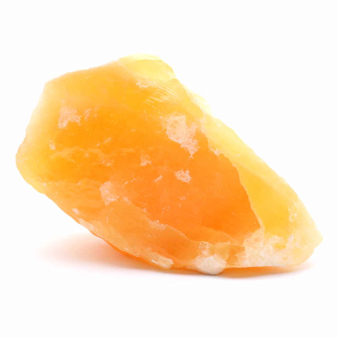 Roca de calcita naranja