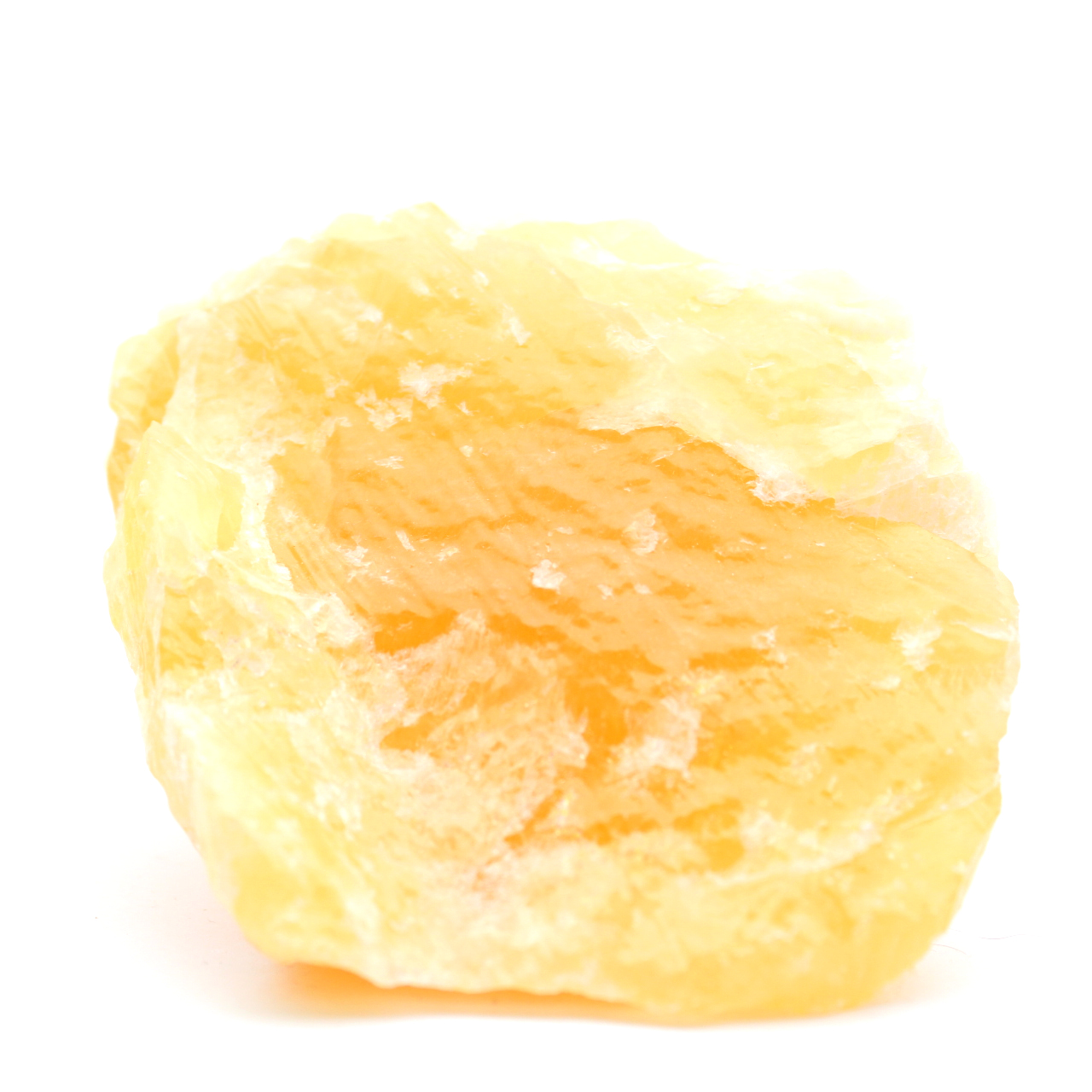 Roca de calcita naranja