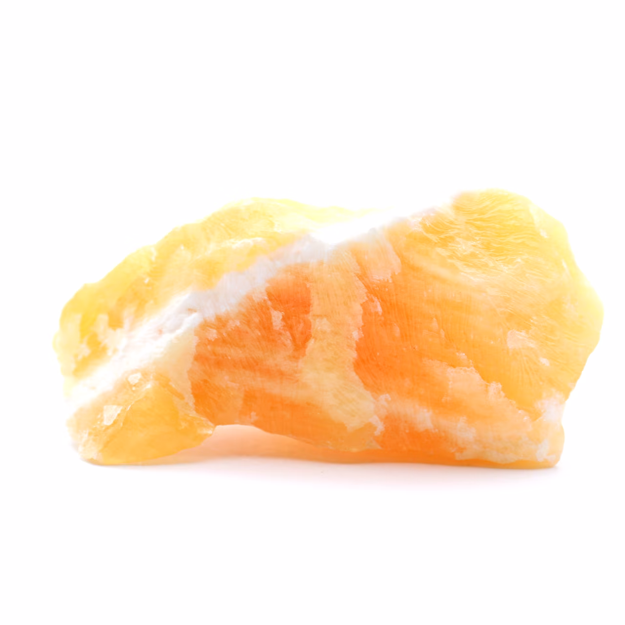 Piedra calcita naranja