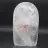 Piedra de cristal de roca pulida pulida