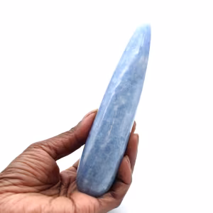Palo de masaje de calcita azul