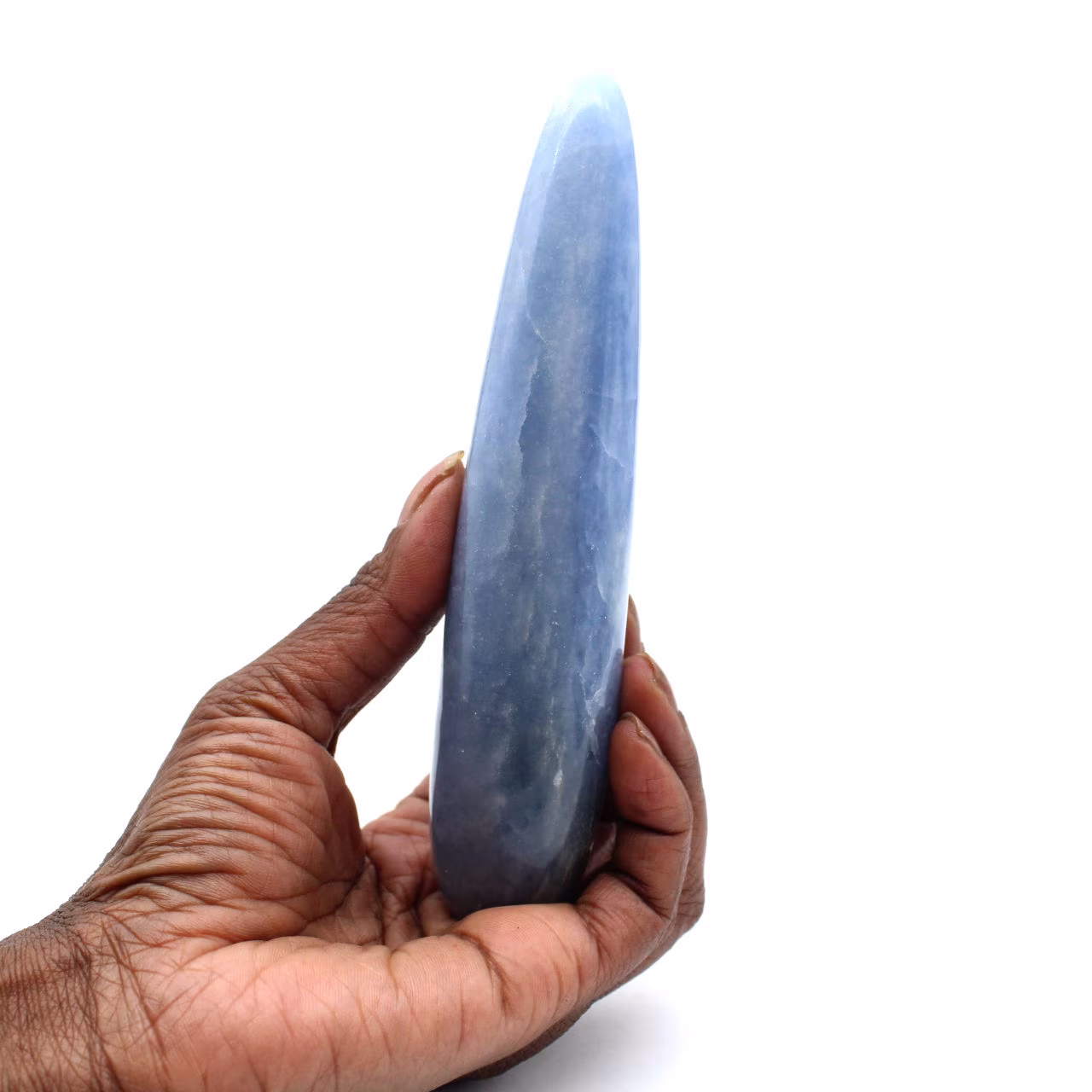Palo de masaje de calcita azul