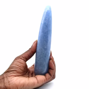 Palo de masaje de calcita azul