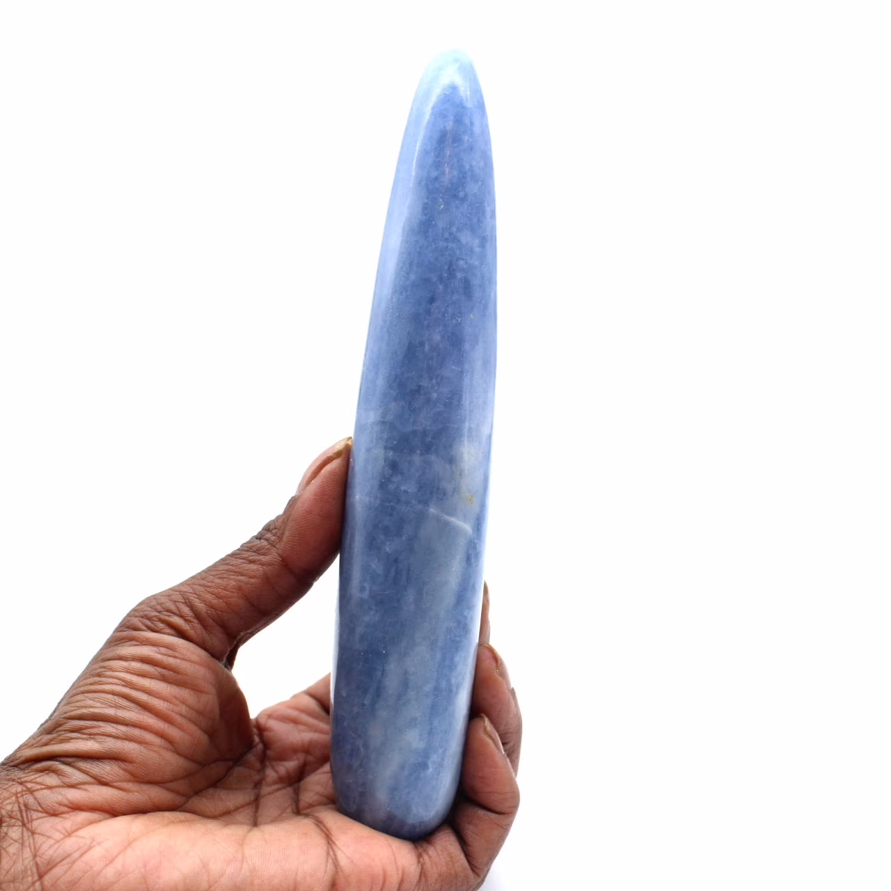 Bastón de calcita azul