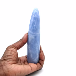 Palo de masaje de calcita azul