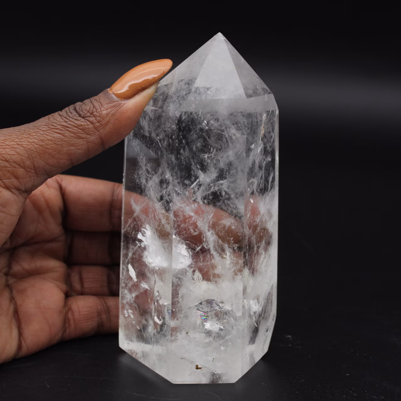 Prisma de cristal de cuarzo de Madagascar