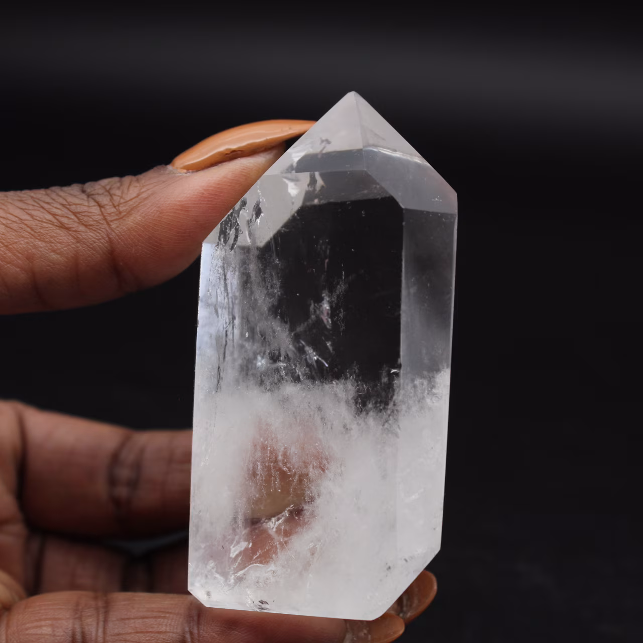 Prisma de cristal de cuarzo de Madagascar