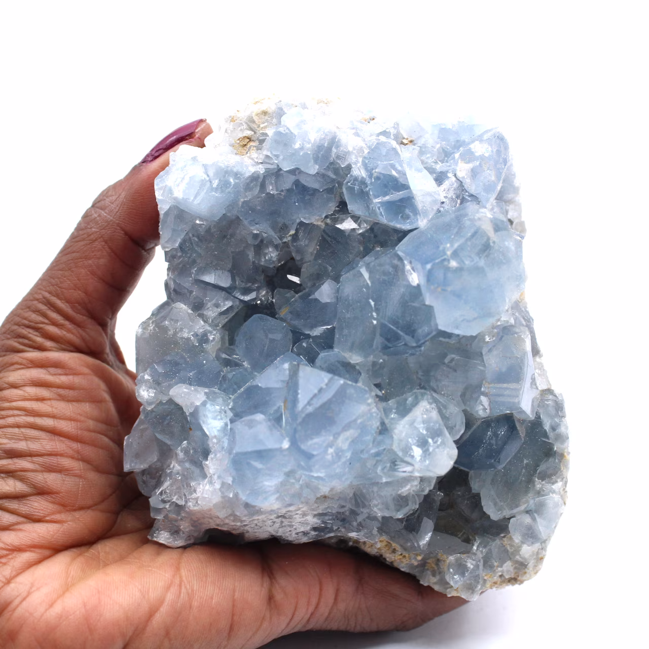 Celestita de Madagascar en cristales