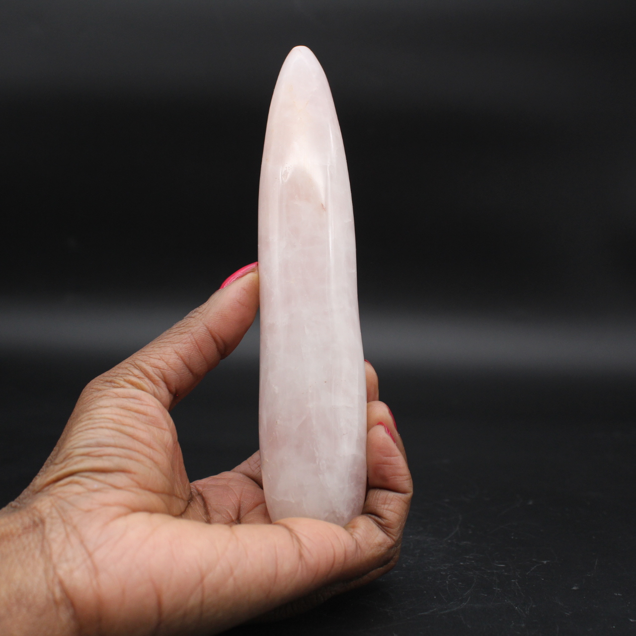 Palo de cuarzo rosa