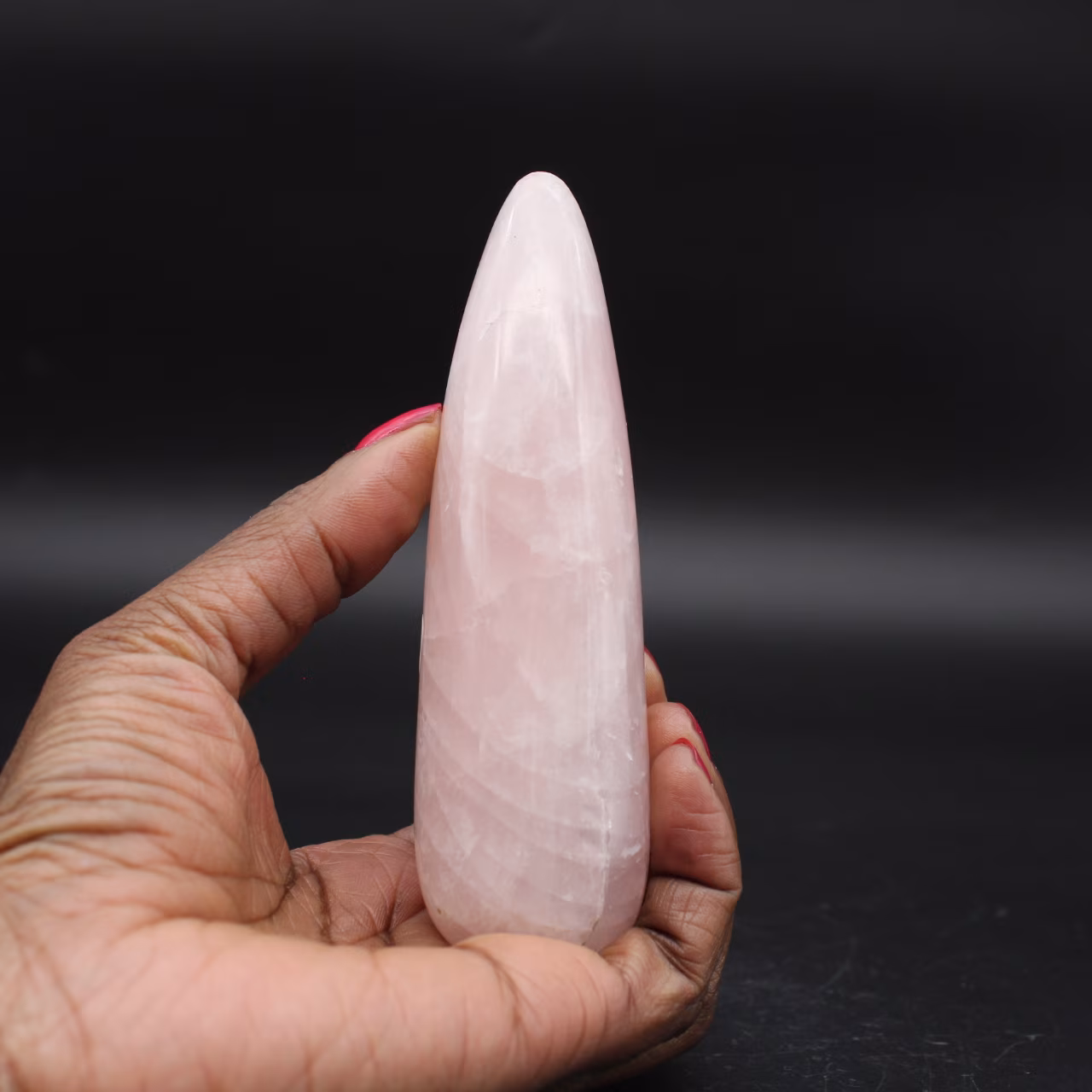 Palo de cuarzo rosa