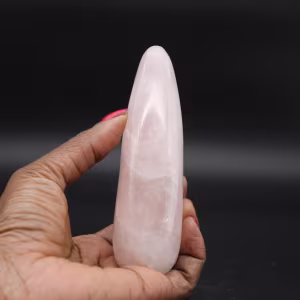Palo de masaje de cuarzo rosa