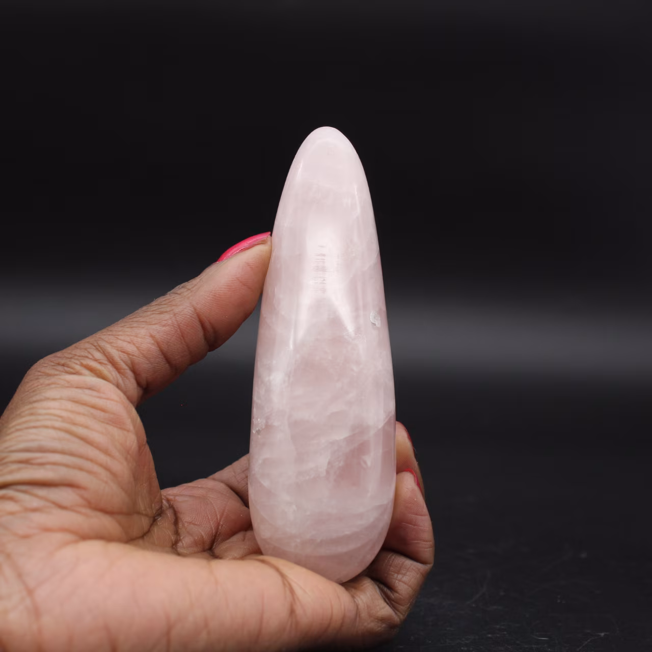 Palo de cuarzo rosa