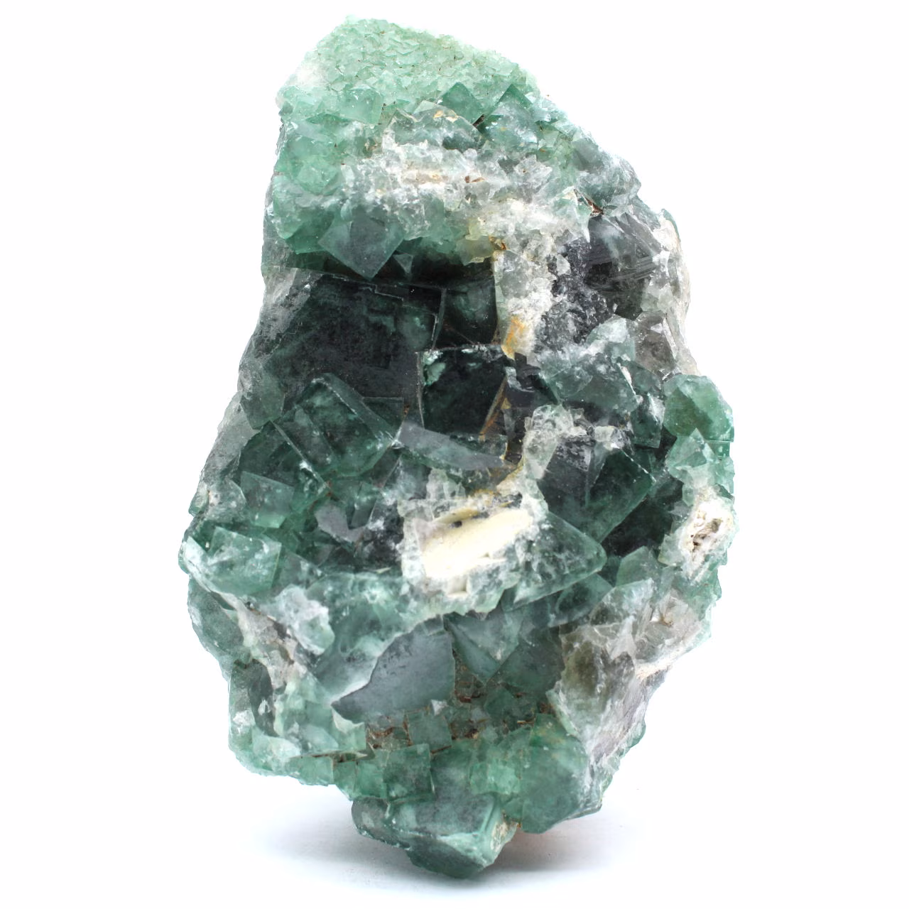 Fluorita verde natural cruda