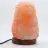 Lámpara USB de sal rosa del Himalaya