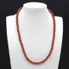 Collar de jaspe rojo - 0