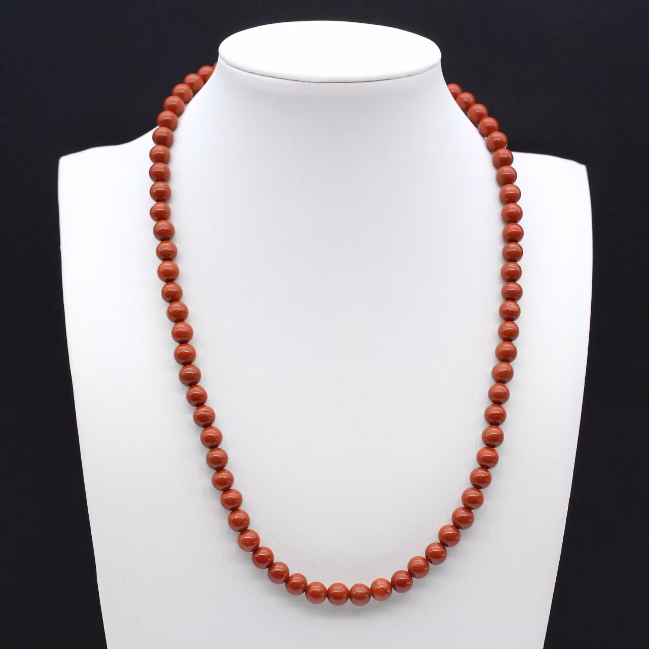 Collar de jaspe rojo