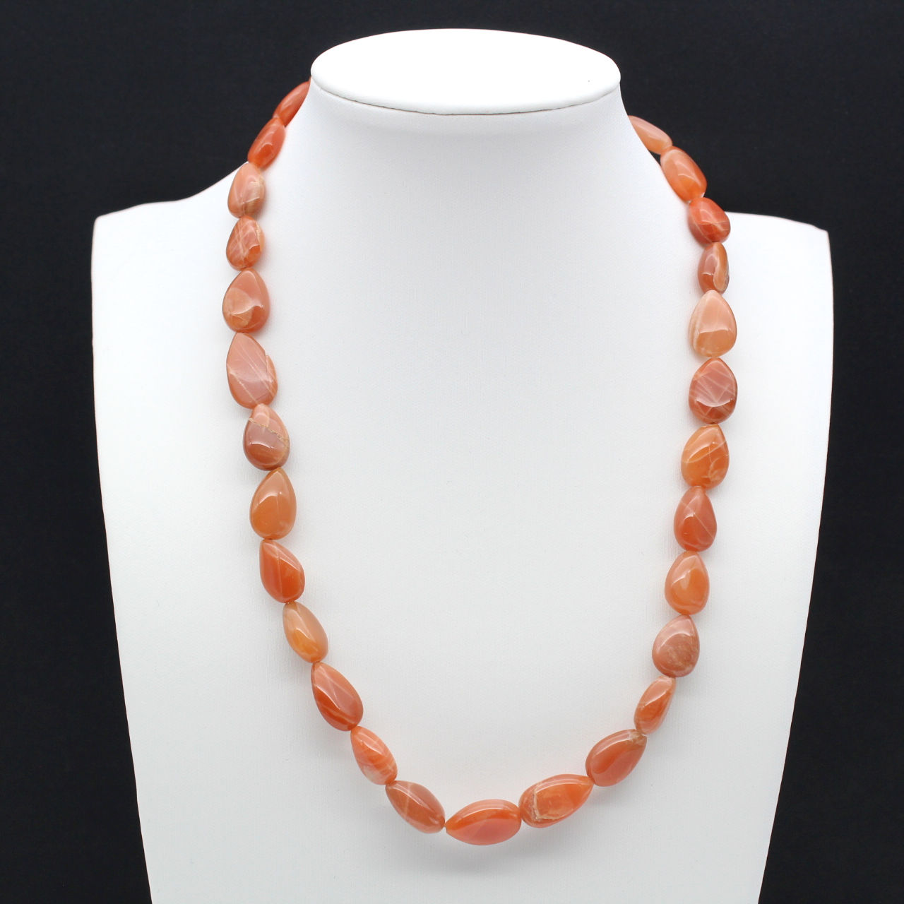 Collar Piedra Luna Rosa