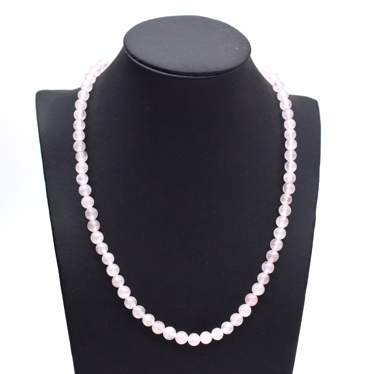 Collar de cuarzo rosa