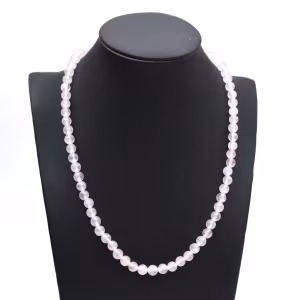 Collar de cuarzo rosa