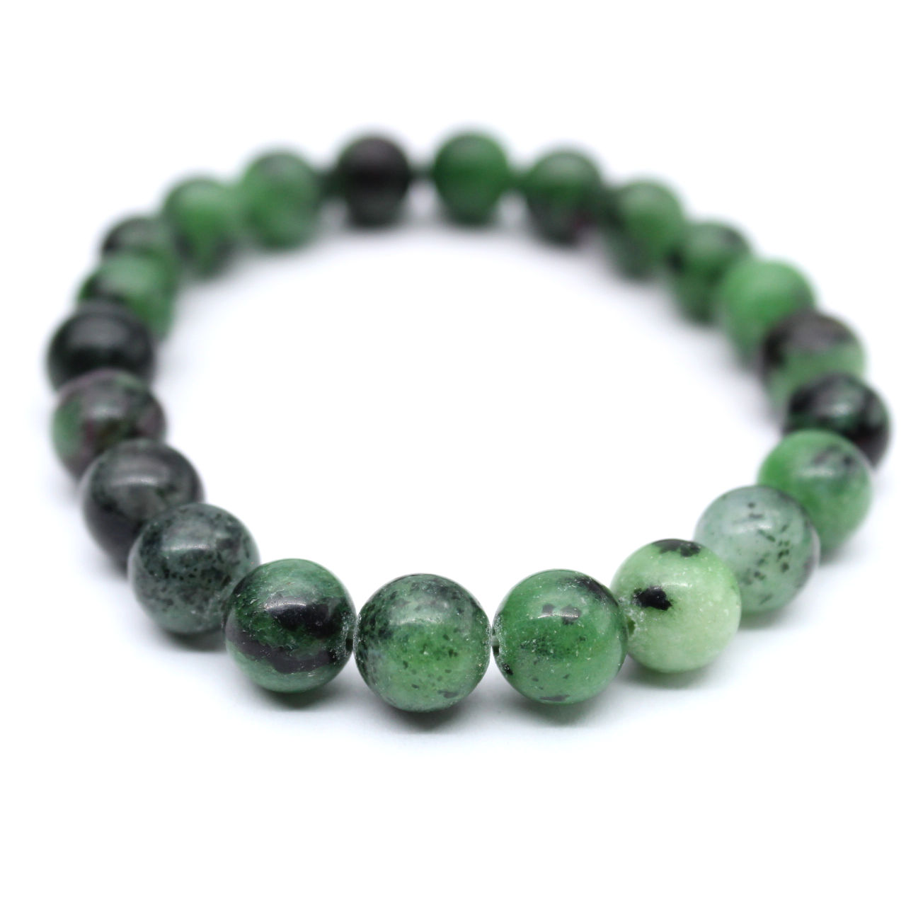 Pulsera de rubíes zoisita