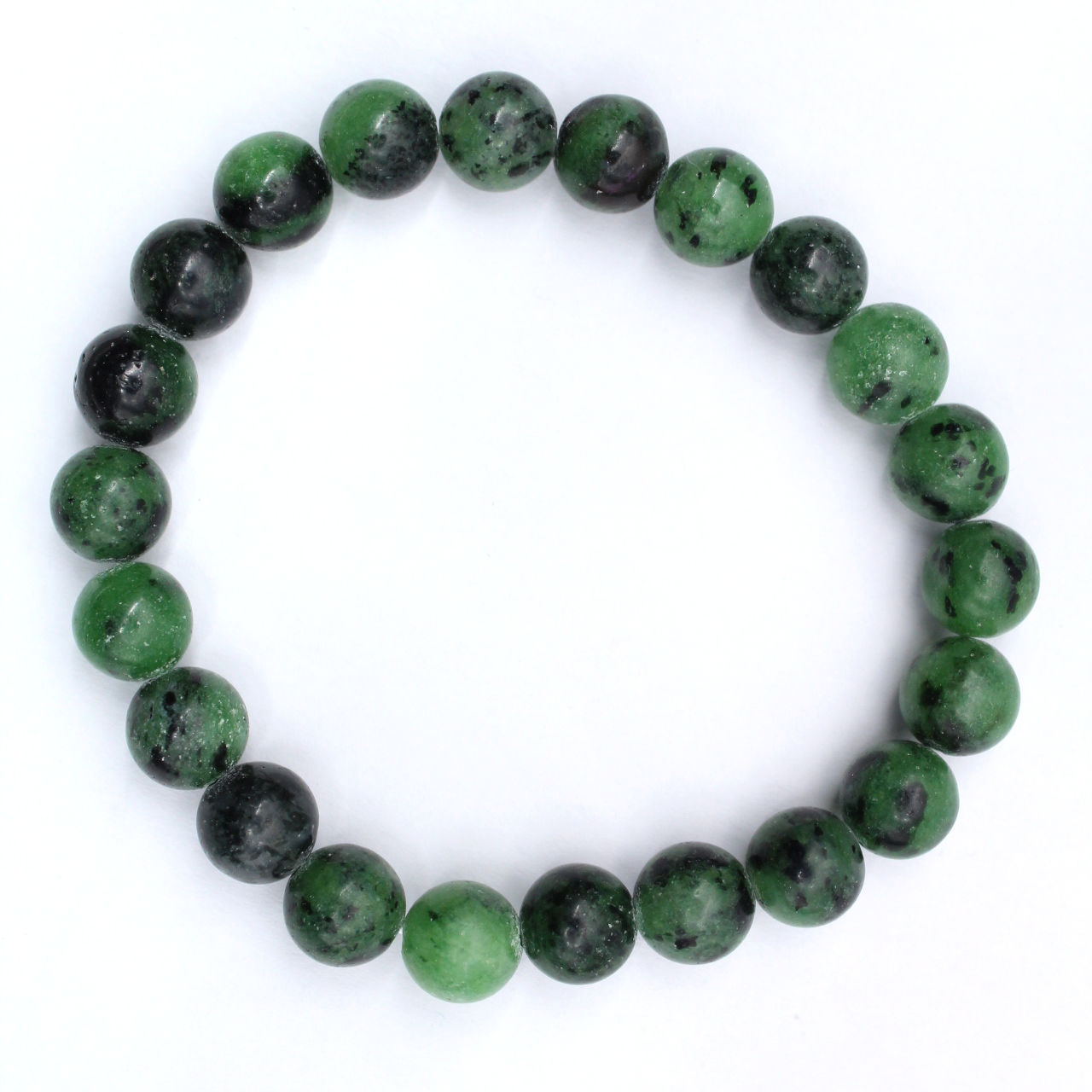 Pulsera de rubíes zoisita
