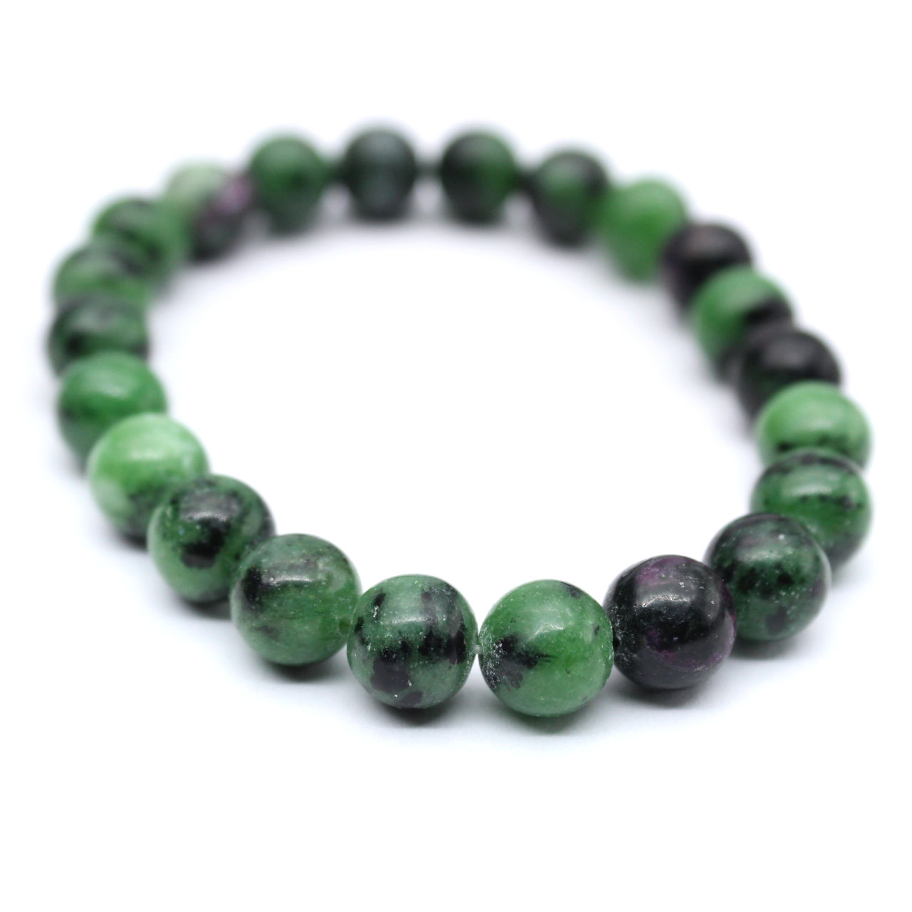 Pulsera de rubíes zoisita