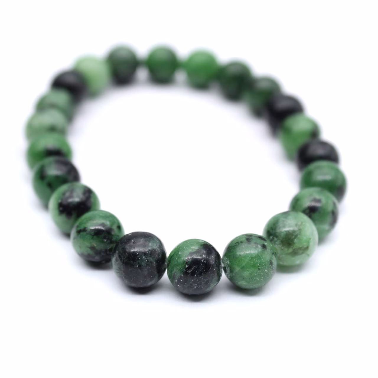 Pulsera de rubíes zoisita