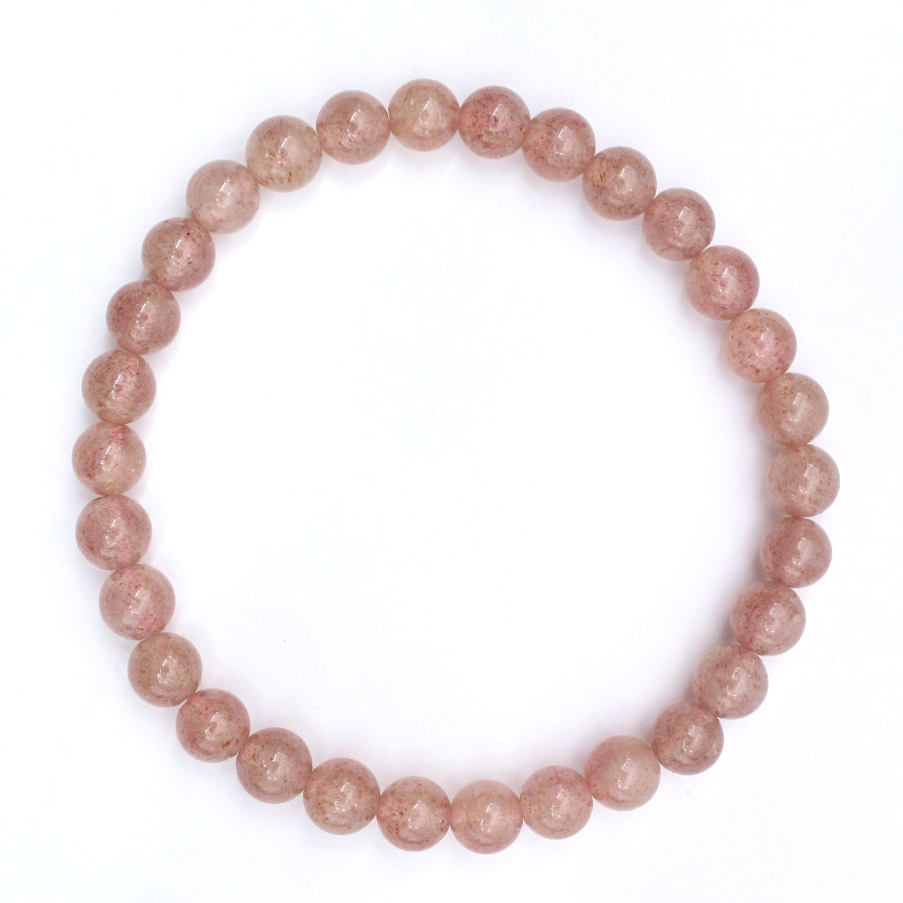Pulsera de cuarzo rosa
