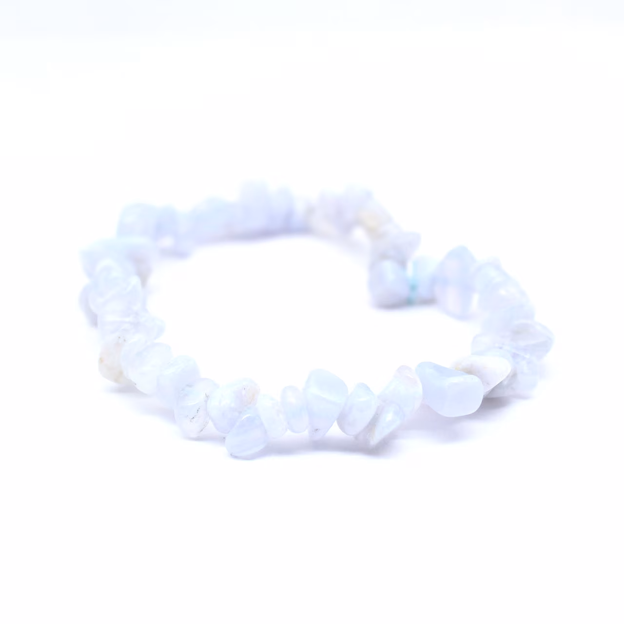 Pulsera de calcedonia azul