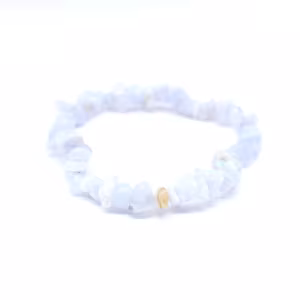 Pulsera de calcedonia azul